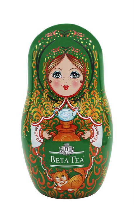 Бета Чай Матрешка, зеленая банка, 30 гр 1875 - фото 5142